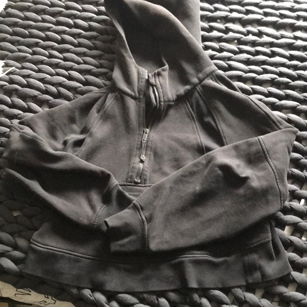 Lululemon half zip oversized cropped hoodie